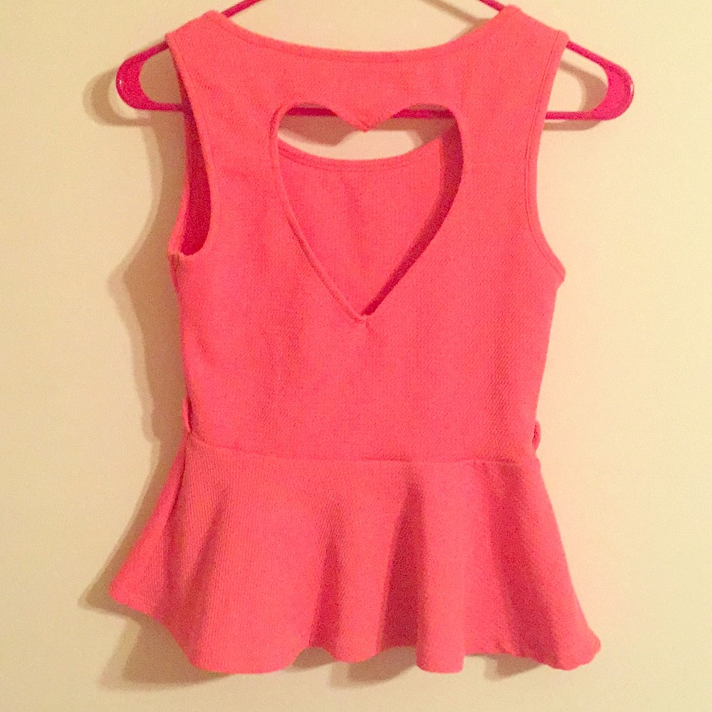 Pink Peplum Top